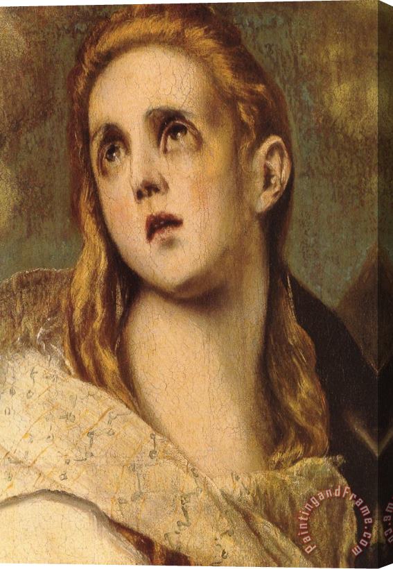 El Greco The Penitent Magdalene [detail] Stretched Canvas Print / Canvas Art